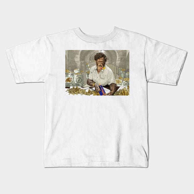 Pablo Etherbar (El Padrino) Kids T-Shirt by haberdashery crypto